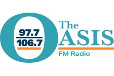 Logo for 97.7 & 106.7 The Oasis Logo for 97.7 & 106.7 The Oasis
